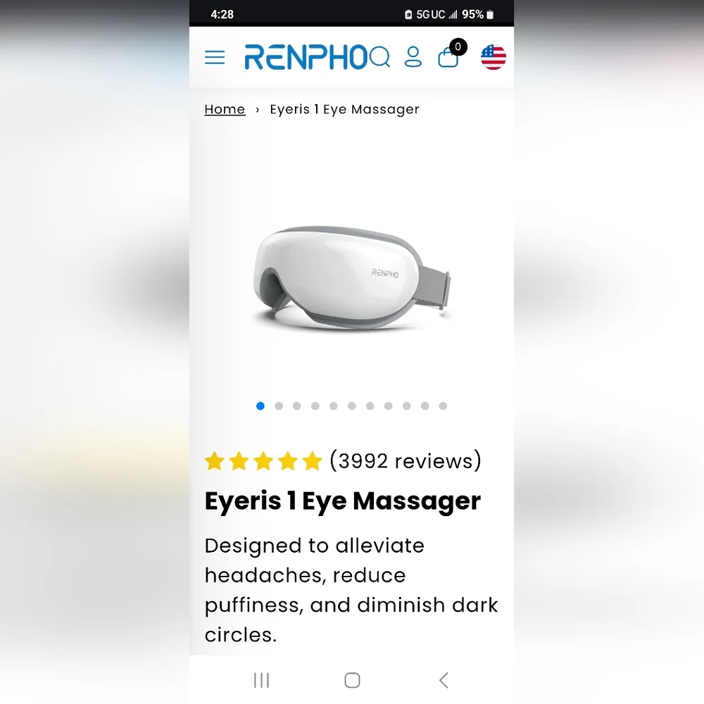 Renpho Massaging Eye Mask